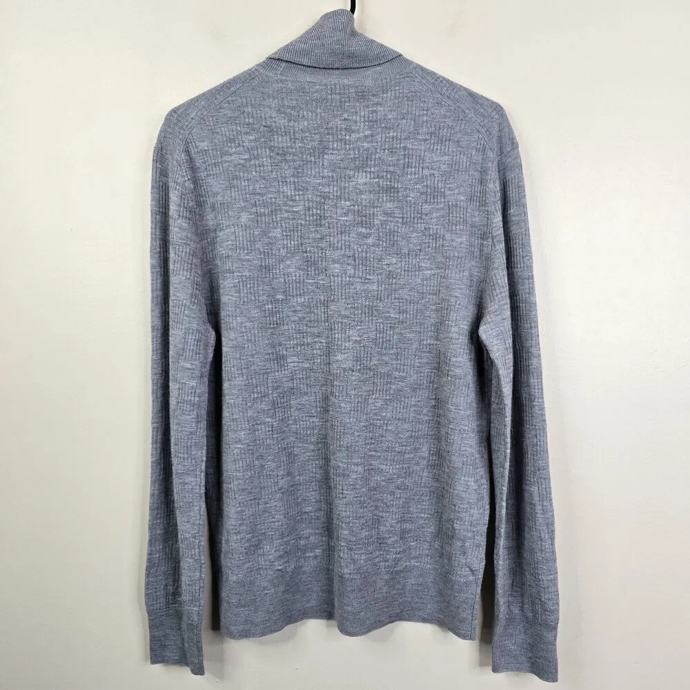 Mr Turk Long Sleeve Merino Wool Turtleneck Sweater Medium